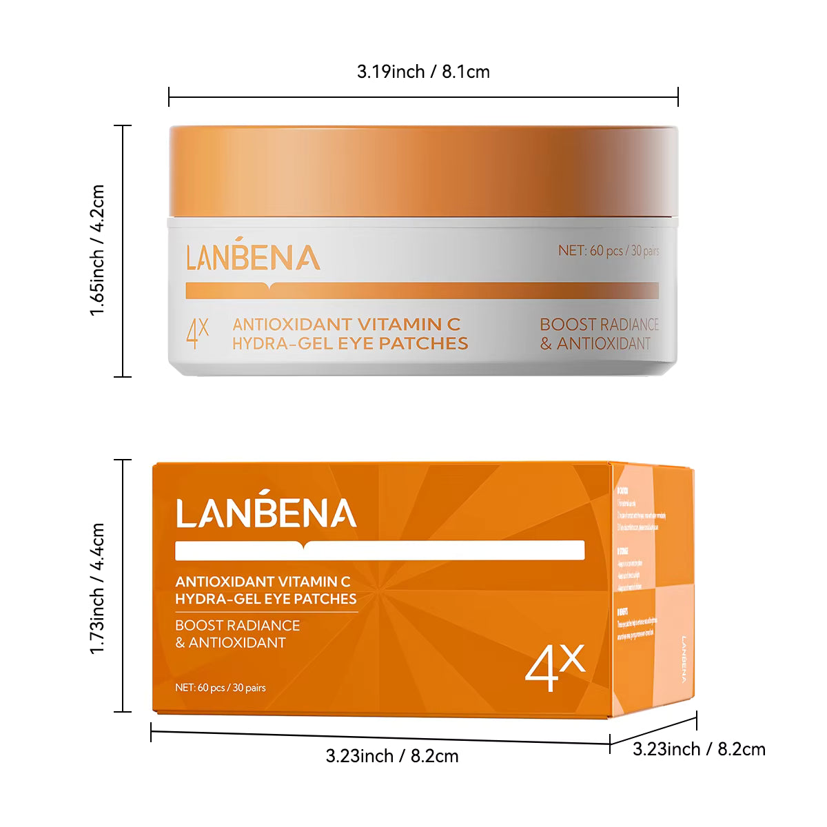LANBENA Eye Patches - Vitamin C Hydra-Gel – Puffy Eye & Dark Circle Care