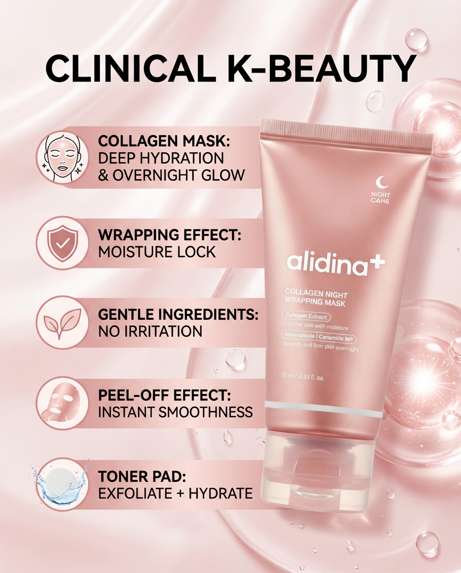 Collagen Overnight Wrapping Mask – Peel-Off Hydrating Night Mask