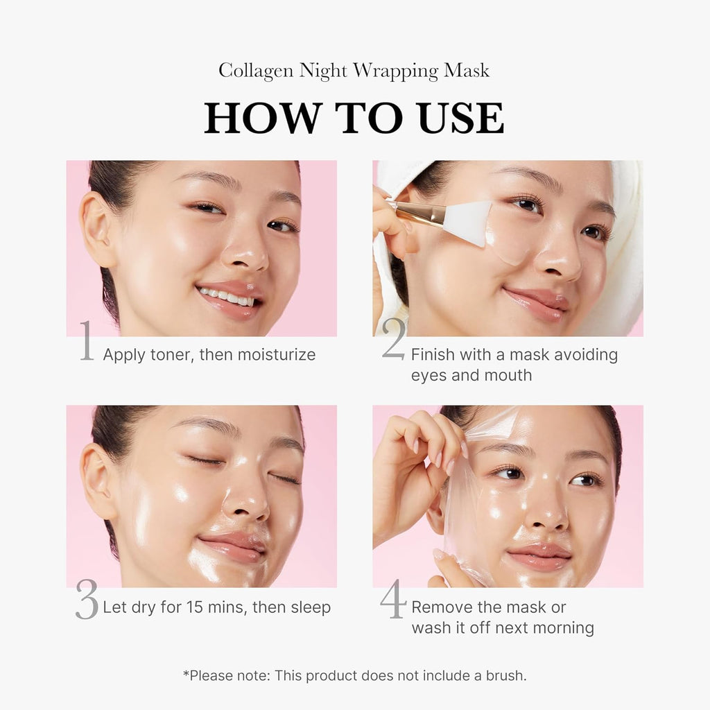 Collagen Overnight Wrapping Mask – Peel-Off Hydrating Night Mask
