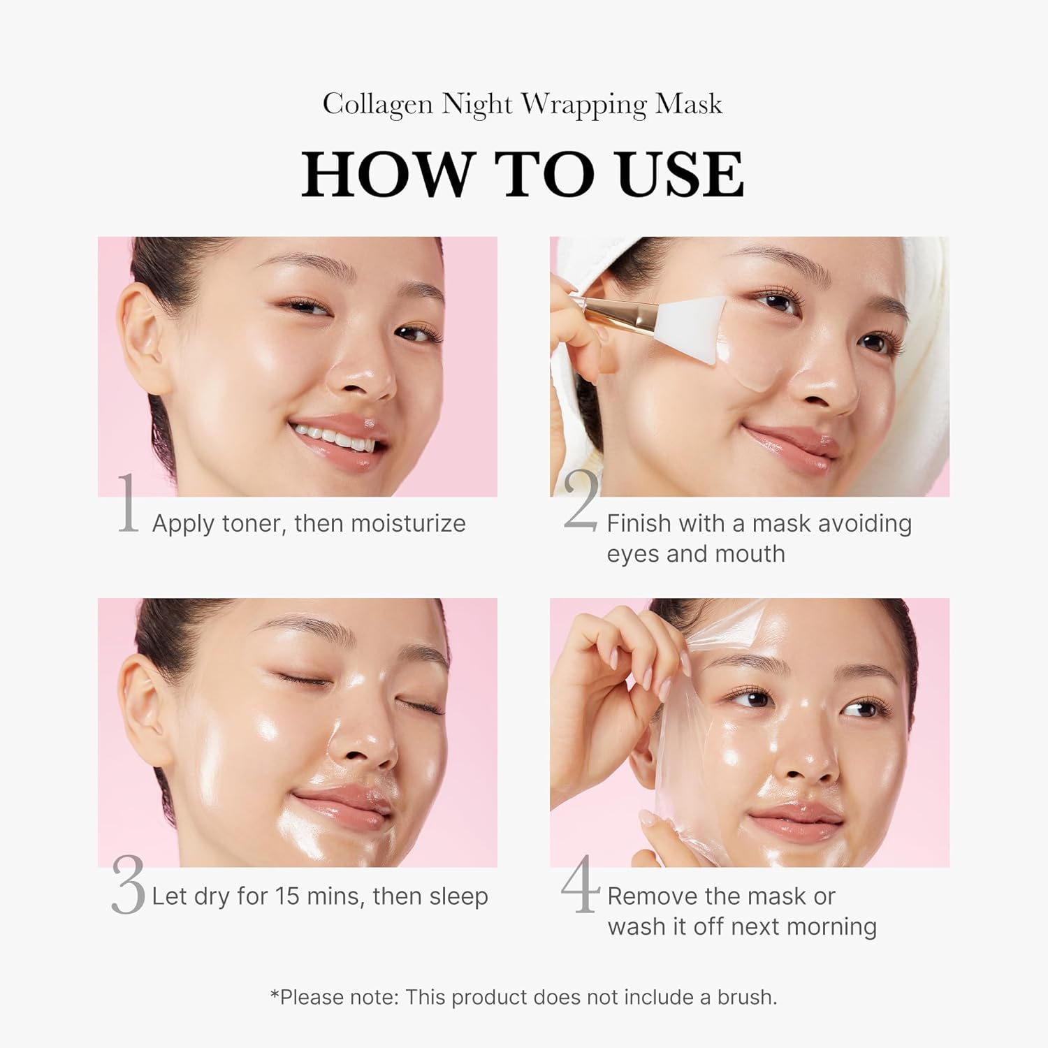 Collagen Overnight Wrapping Mask – Peel-Off Hydrating Night Mask