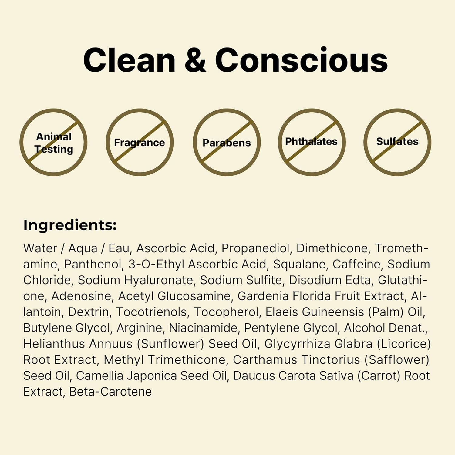 Vitamin C Face Serum – Brightening Anti-Aging Formula with Hyaluronic Acid & Vitamin E