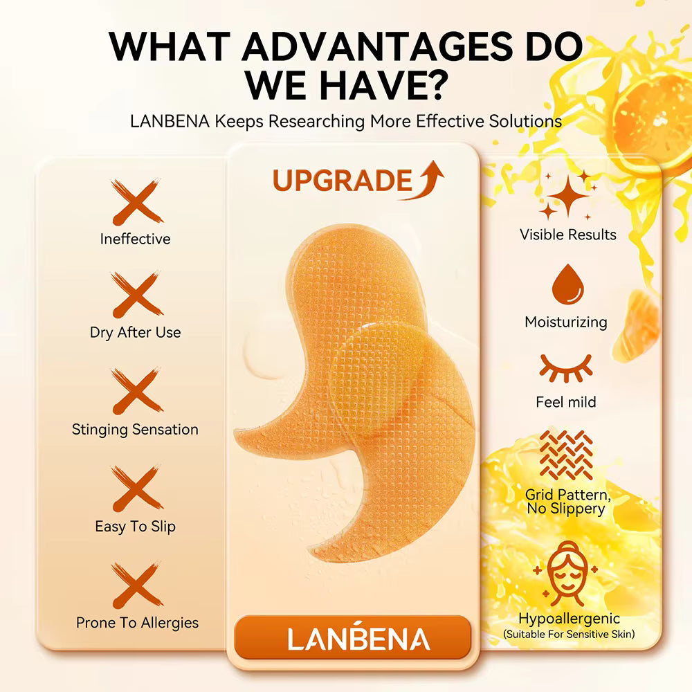 LANBENA Eye Patches - Vitamin C Hydra-Gel – Puffy Eye & Dark Circle Care
