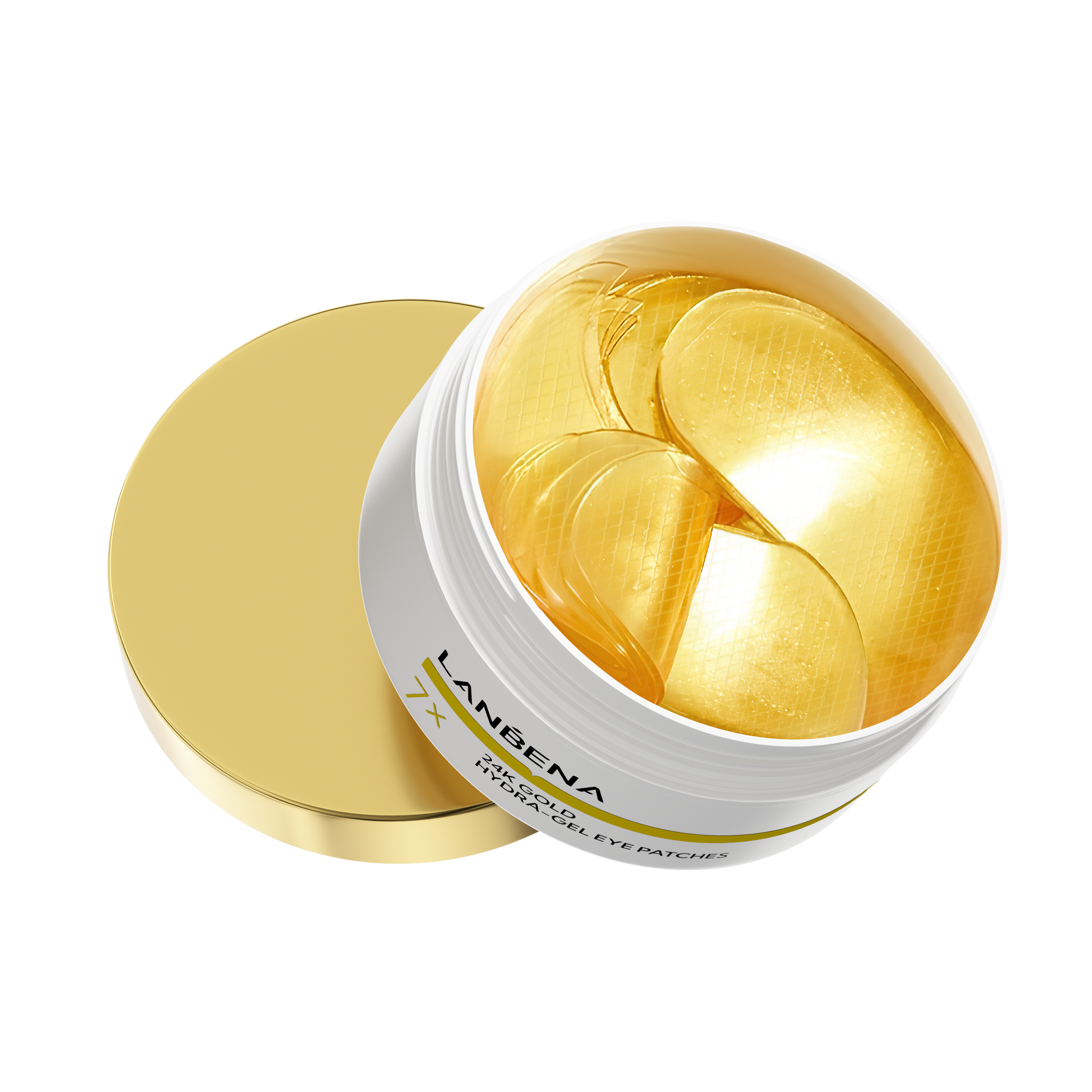 LANBENA 24K Gold Hydra-Gel Eye Patches with Green Tea – Collagen & Retinol Anti-Wrinkle Eye Masks