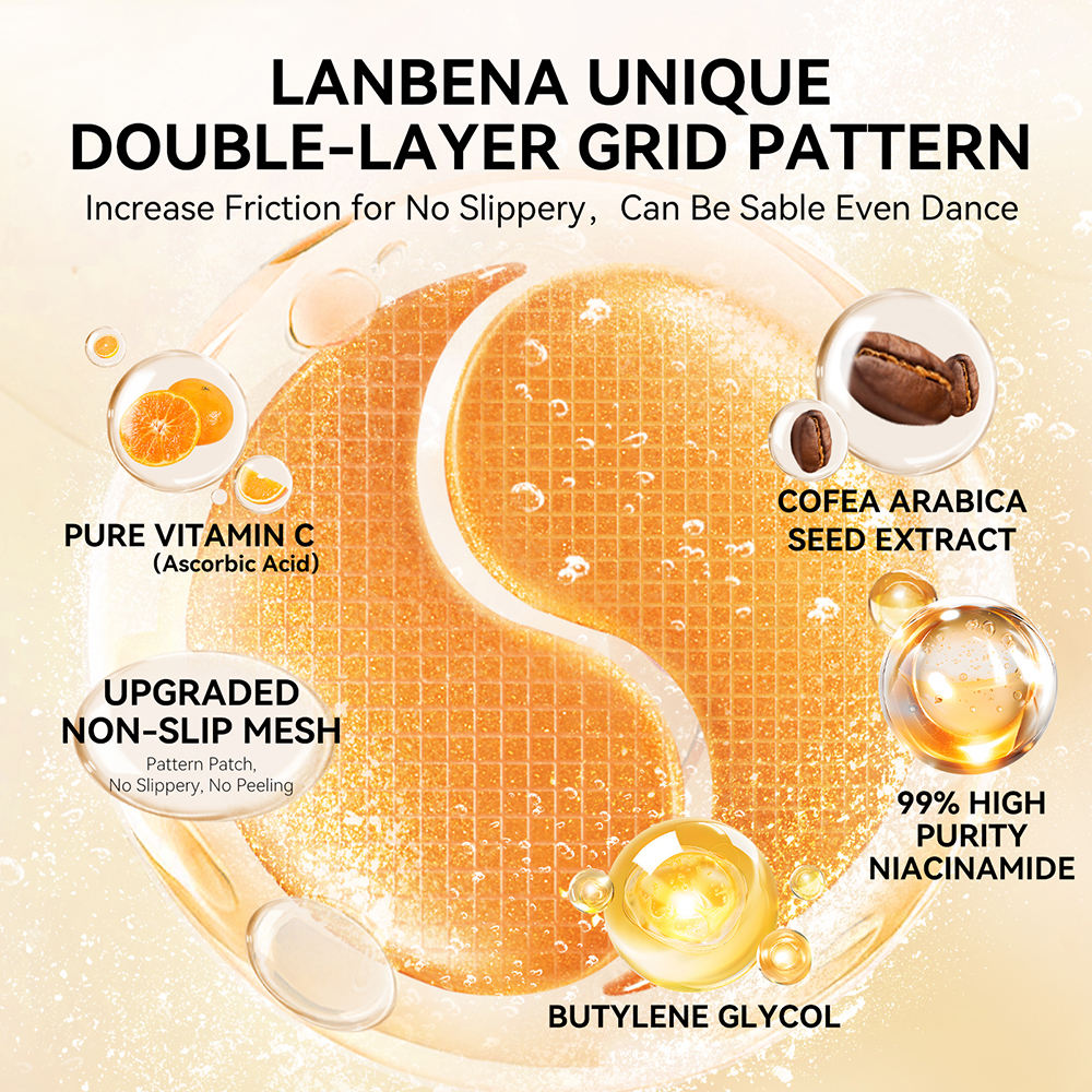LANBENA Eye Patches - Vitamin C Hydra-Gel – Puffy Eye & Dark Circle Care