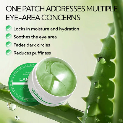 LANBENA Aloe Vera Hydra-Gel Eye Patches with Collagen – Anti-Wrinkle & Dark Circle Care