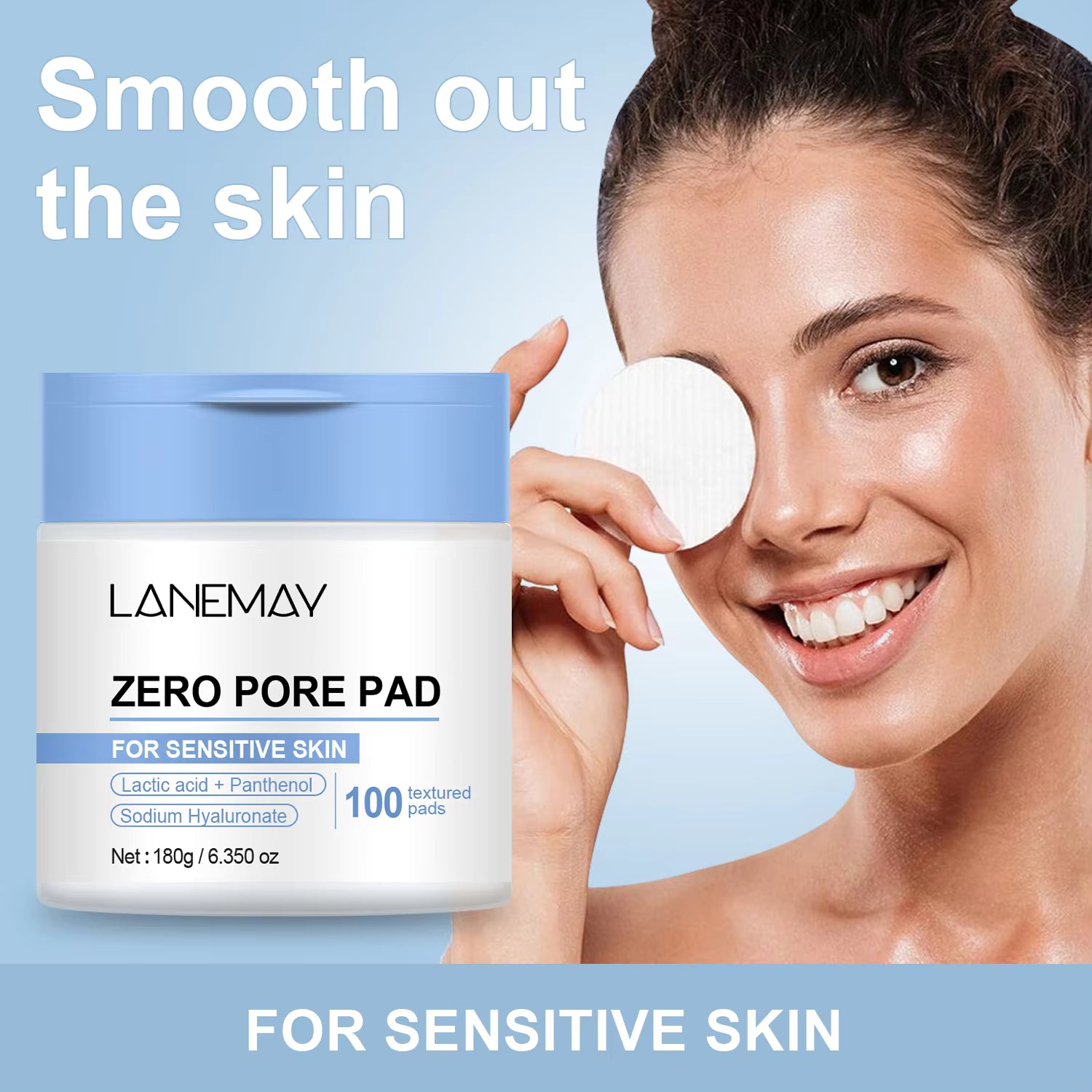 ZERO PORE PAD – Dual-Action Toner Pads with AHA, BHA, Niacinamide & Hyaluronic Acid (100 pads)
