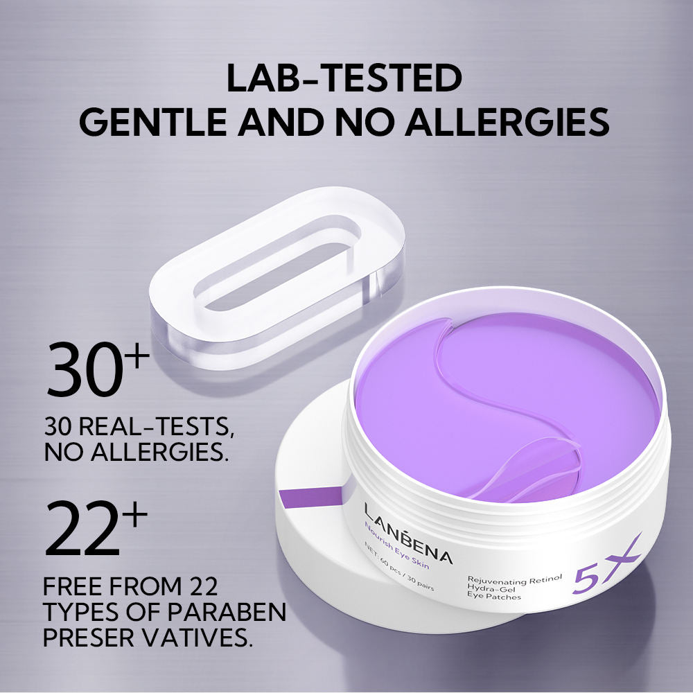 LANBENA Rejuvenating Retinol Hydra-Gel Eye Patches – Anti-Wrinkle & Dark Circle Care