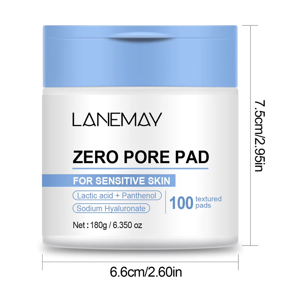 ZERO PORE PAD – Dual-Action Toner Pads with AHA, BHA, Niacinamide & Hyaluronic Acid (100 pads)