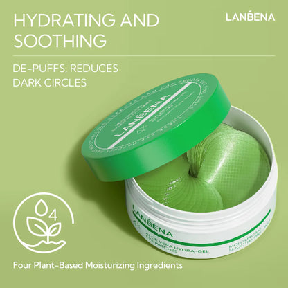 LANBENA Aloe Vera Hydra-Gel Eye Patches with Collagen – Anti-Wrinkle & Dark Circle Care