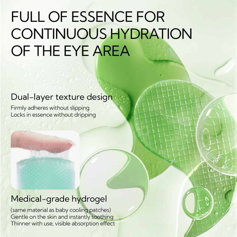 LANBENA Aloe Vera Hydra-Gel Eye Patches with Collagen – Anti-Wrinkle & Dark Circle Care