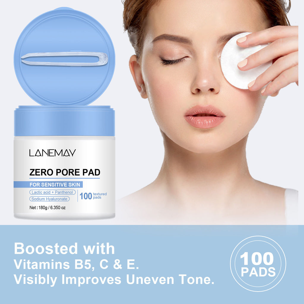 ZERO PORE PAD – Dual-Action Toner Pads with AHA, BHA, Niacinamide & Hyaluronic Acid (100 pads)